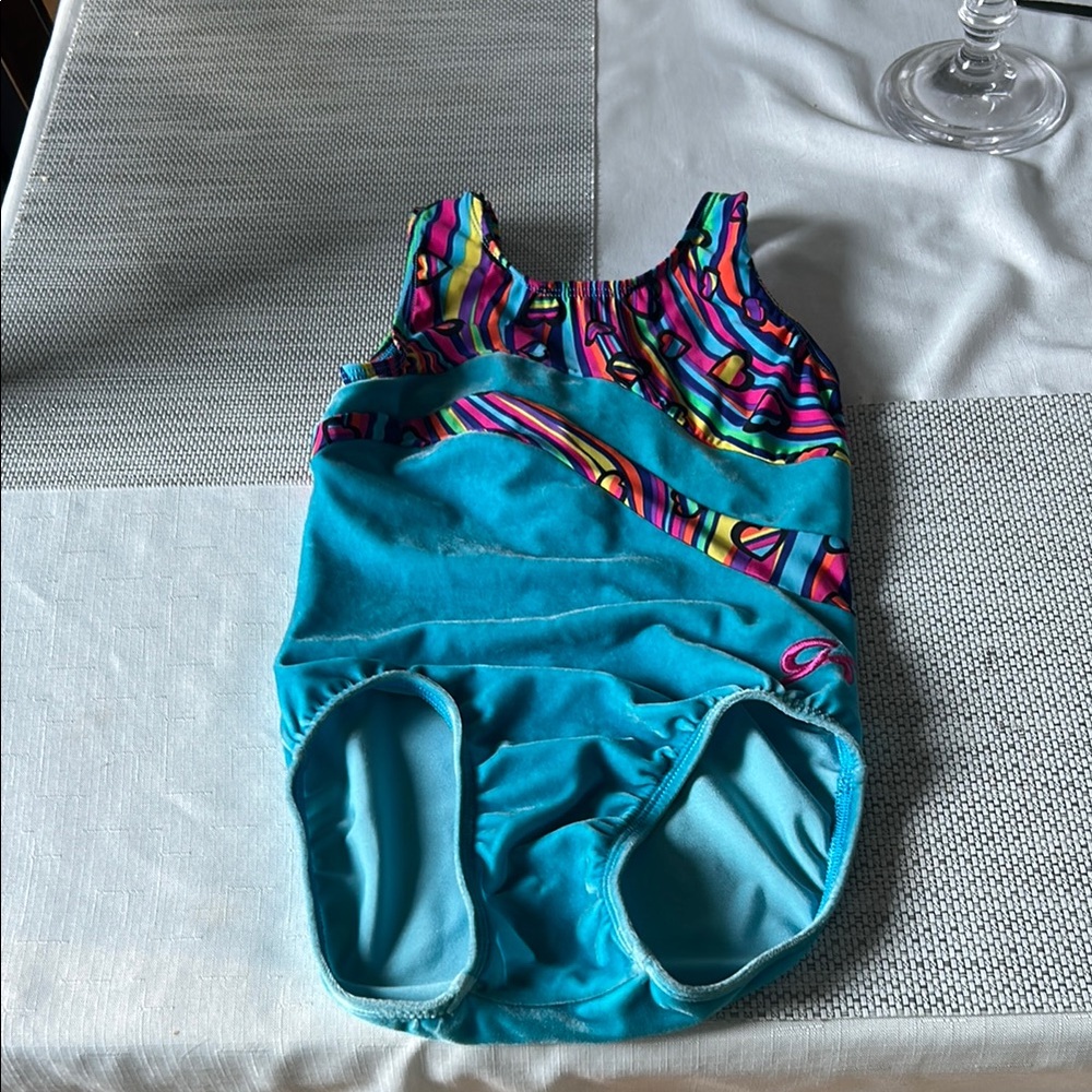 GK Multicolor gymnastics leotard